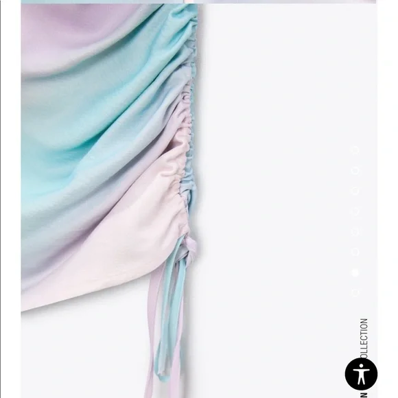 Zara ombre color the  dye purple blue dress - Picture 3 of 9